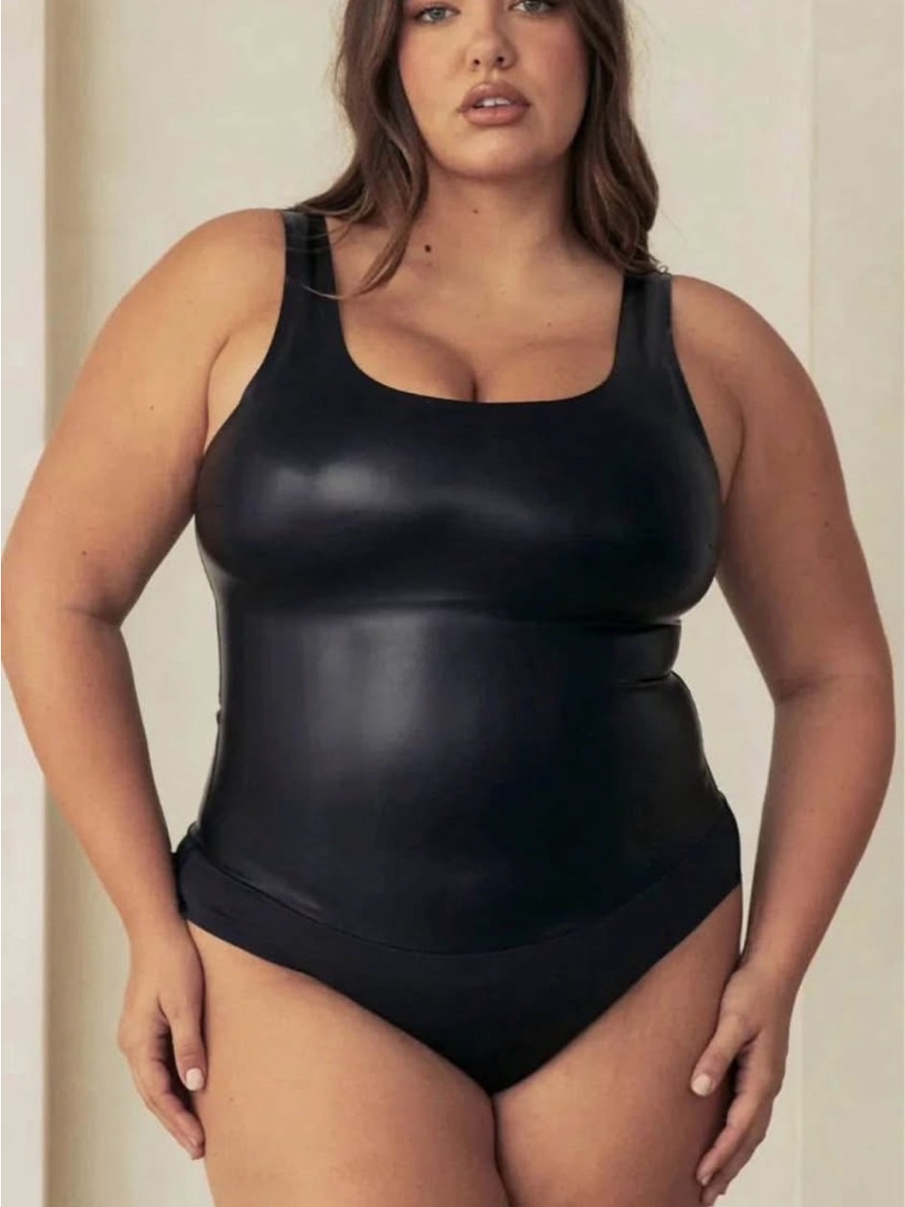 Plus Size Black Sculpting Shapewear Bodysuit